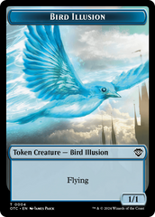 Bird Illusion // Elemental (0014) Double-Sided Token [Outlaws of Thunder Junction Commander Tokens] | Fandemonia Ltd