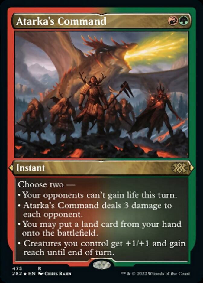 Atarka's Command (Foil Etched) [Double Masters 2022] | Fandemonia Ltd