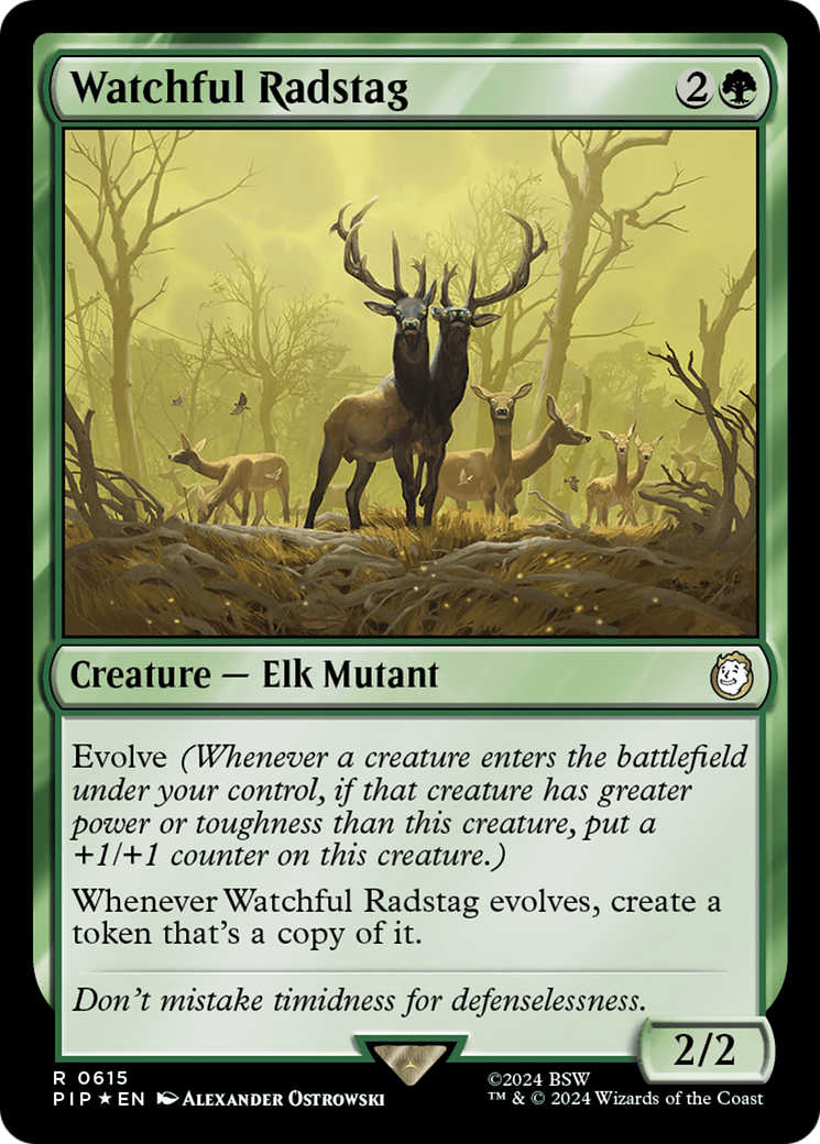 Watchful Radstag (Surge Foil) [Fallout] | Fandemonia Ltd