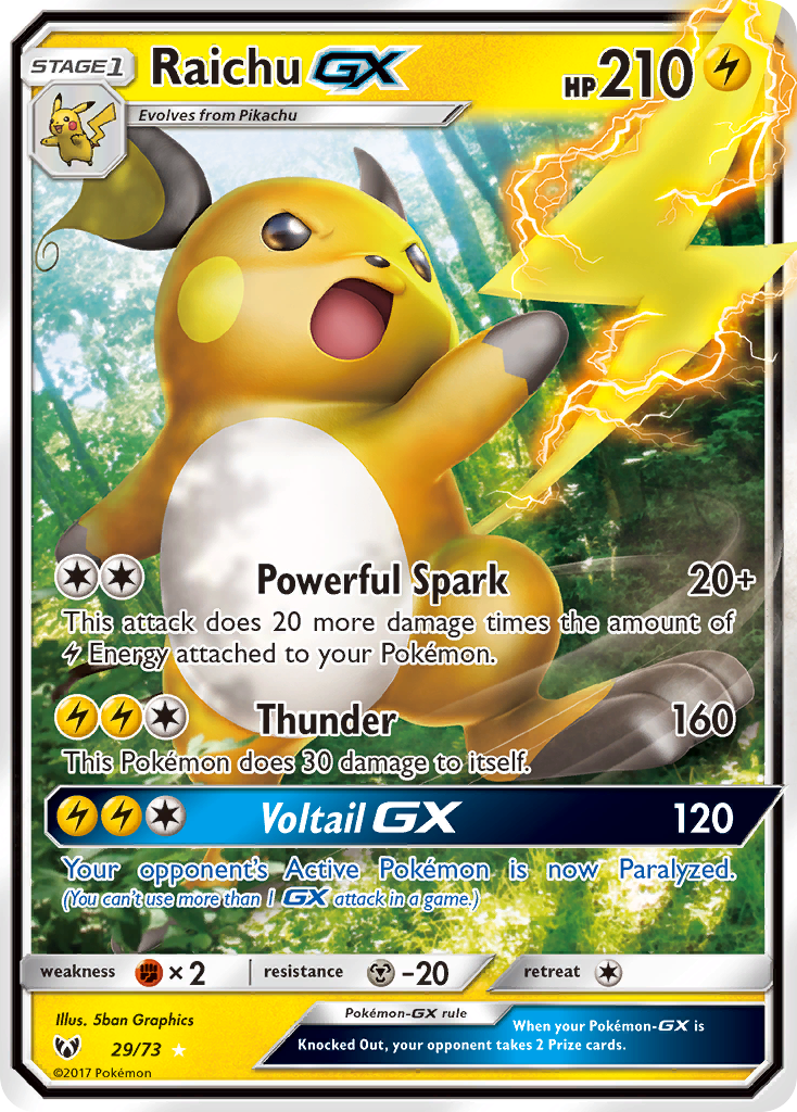 Raichu GX (29/73) [Sun & Moon: Shining Legends] | Fandemonia Ltd