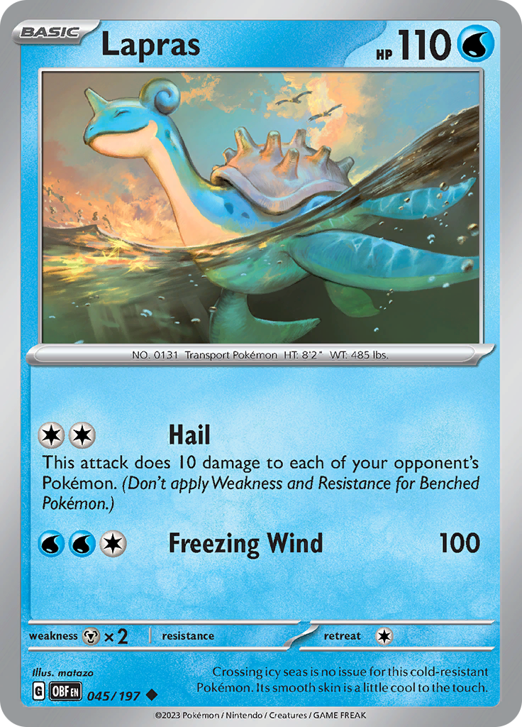 Lapras (045/197) [Scarlet & Violet: Obsidian Flames] | Fandemonia Ltd