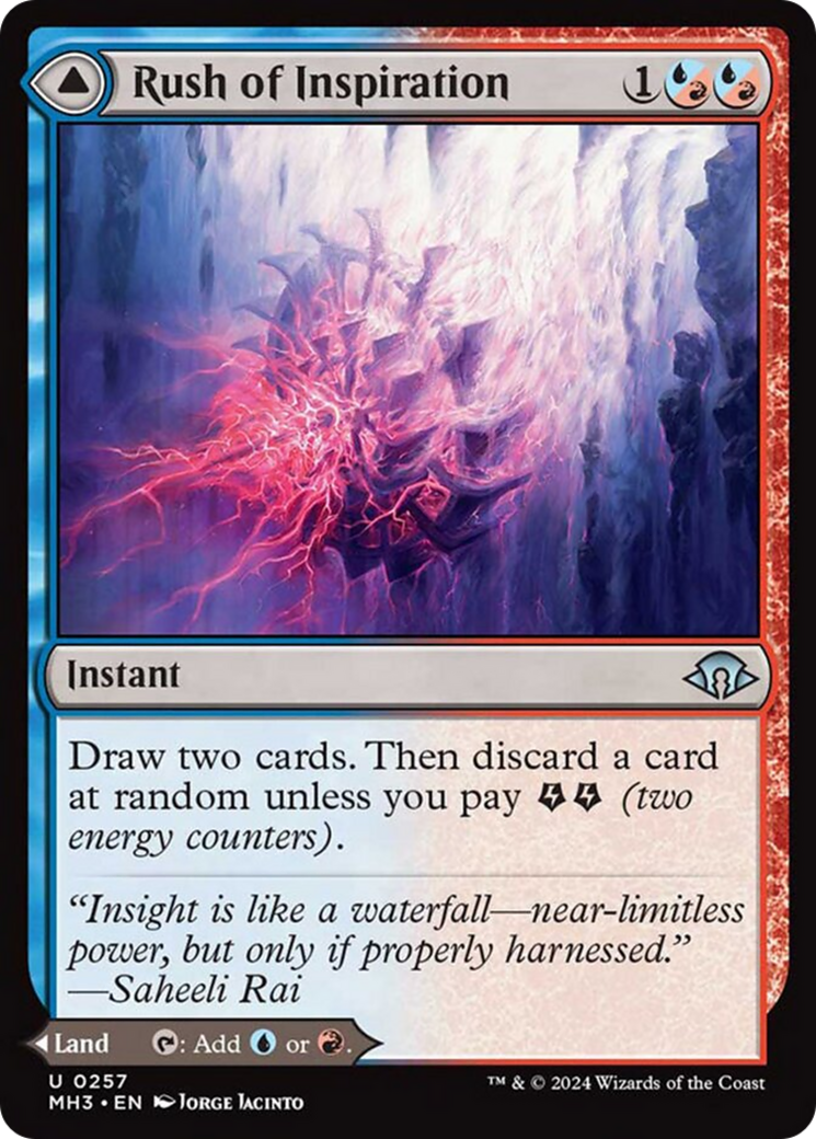 Rush of Inspiration // Crackling Falls [Modern Horizons 3] | Fandemonia Ltd