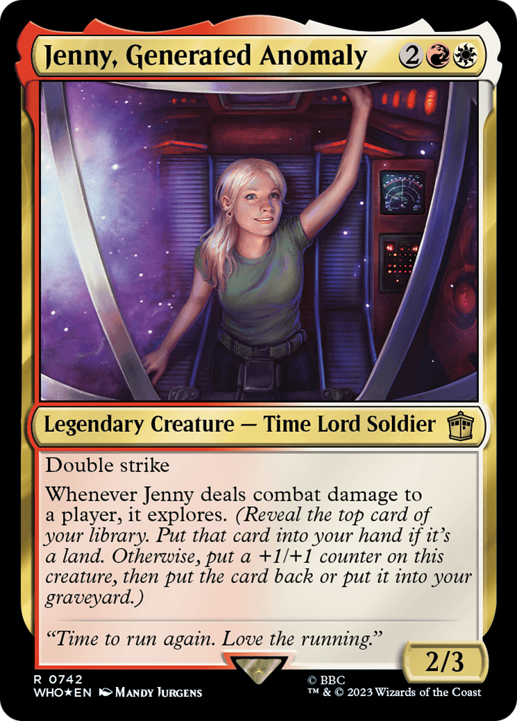 Jenny, Generated Anomaly (Surge Foil) [Doctor Who] | Fandemonia Ltd
