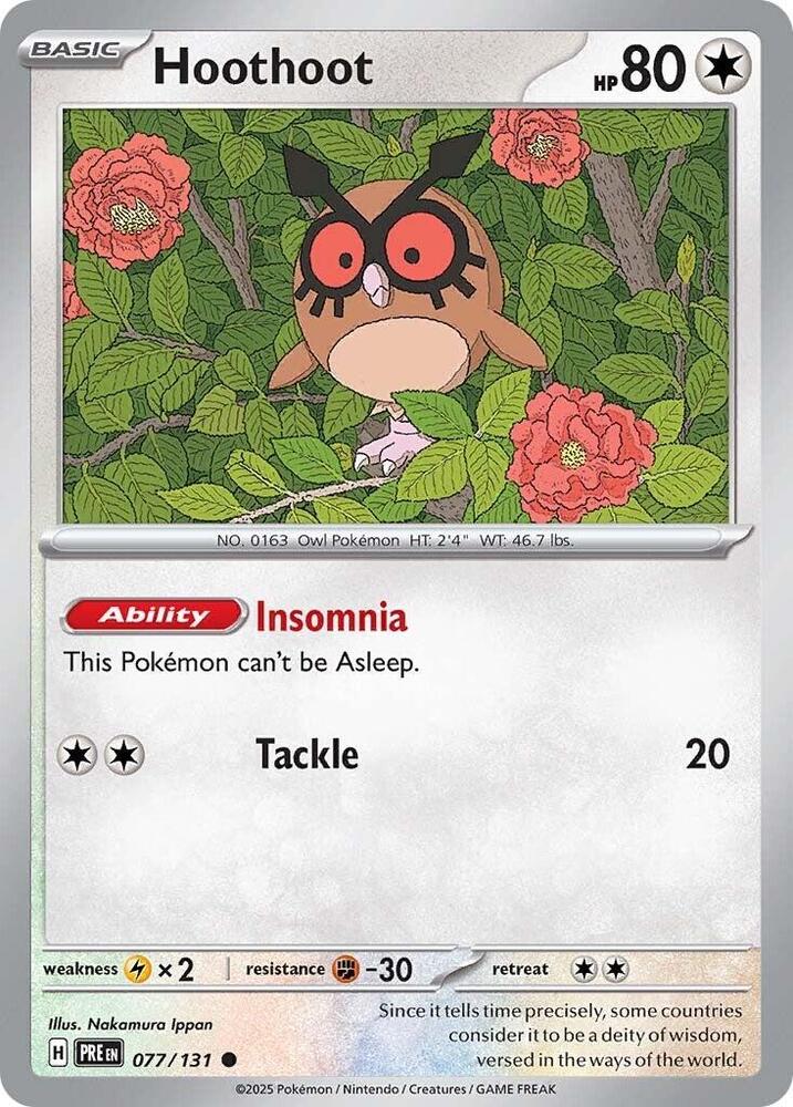 Hoothoot (077/131) [Scarlet & Violet: Prismatic Evolutions] | Fandemonia Ltd