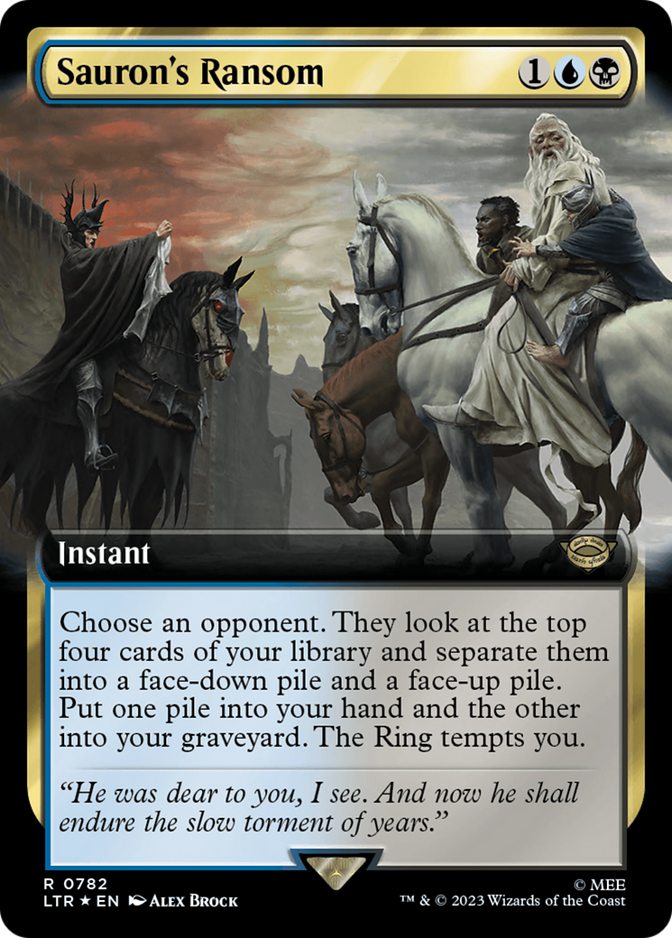 Sauron's Ransom (Extended Art) (Surge Foil) [The Lord of the Rings: Tales of Middle-Earth] | Fandemonia Ltd