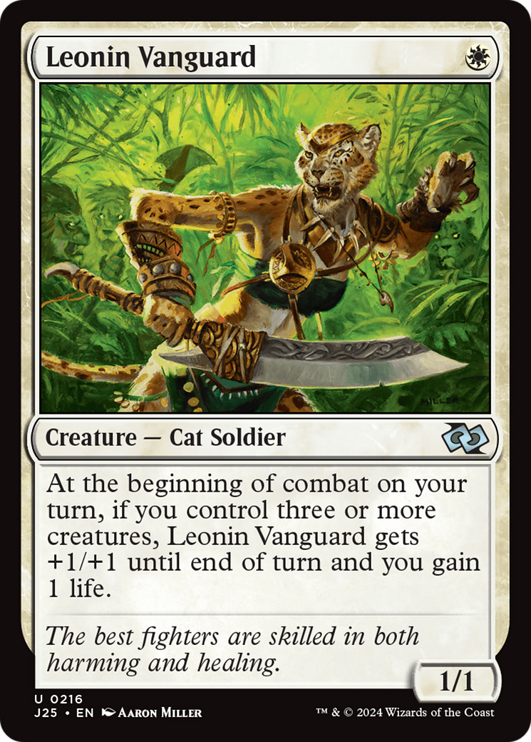 Leonin Vanguard [Foundations Jumpstart] | Fandemonia Ltd