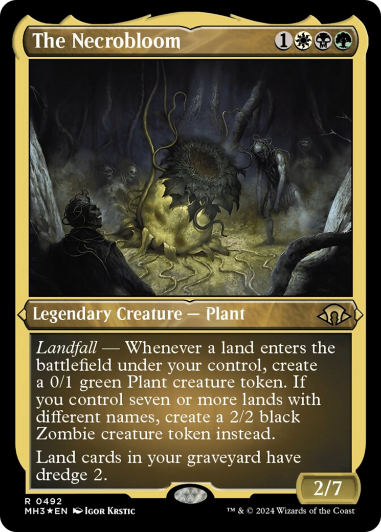 The Necrobloom (Foil Etched) [Modern Horizons 3] | Fandemonia Ltd