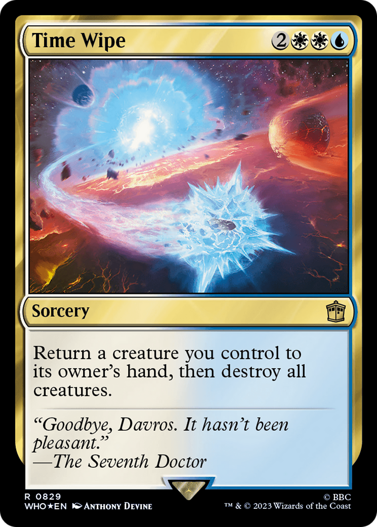 Time Wipe (Surge Foil) [Doctor Who] | Fandemonia Ltd