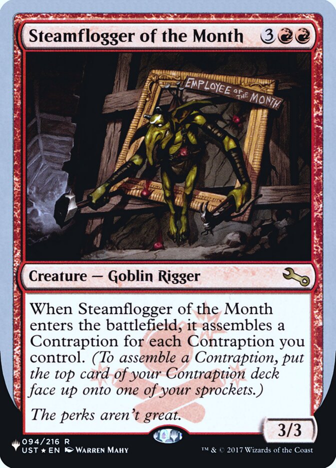 Steamflogger of the Month (Unfinity Foil Edition) [The List] | Fandemonia Ltd