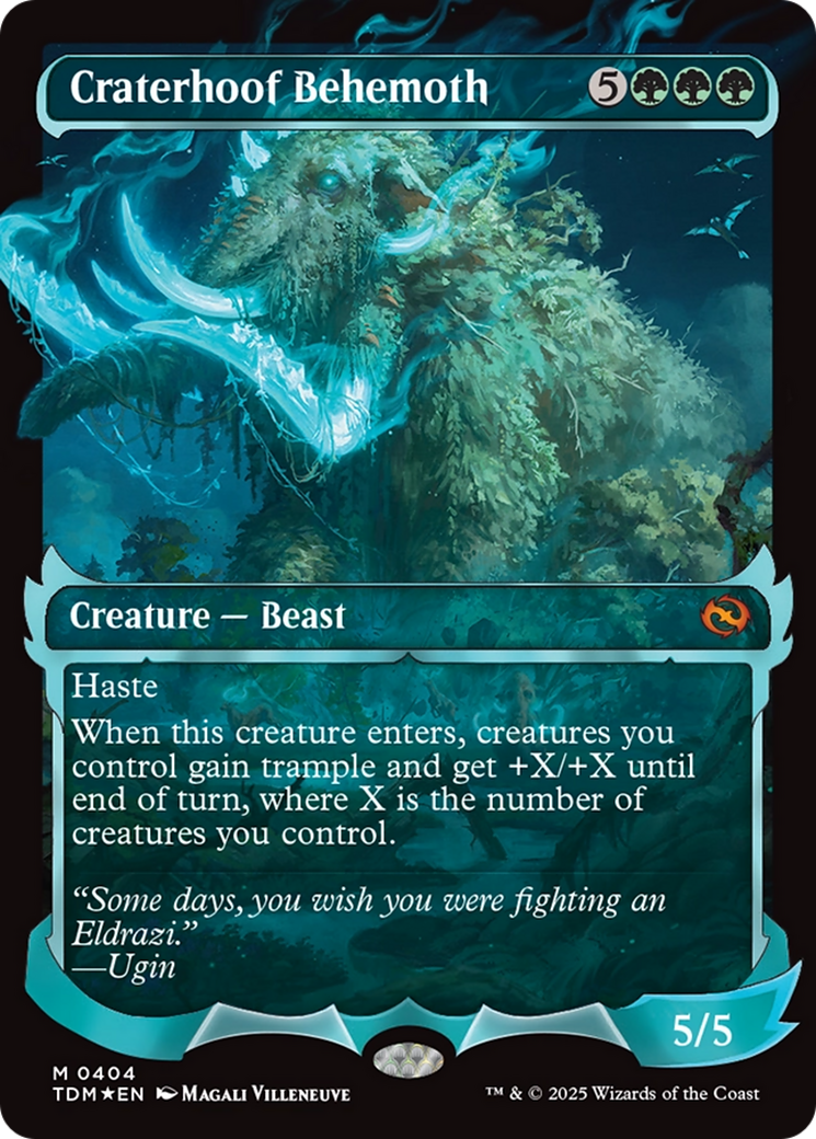 Craterhoof Behemoth (Showcase) [Tarkir: Dragonstorm] | Fandemonia Ltd