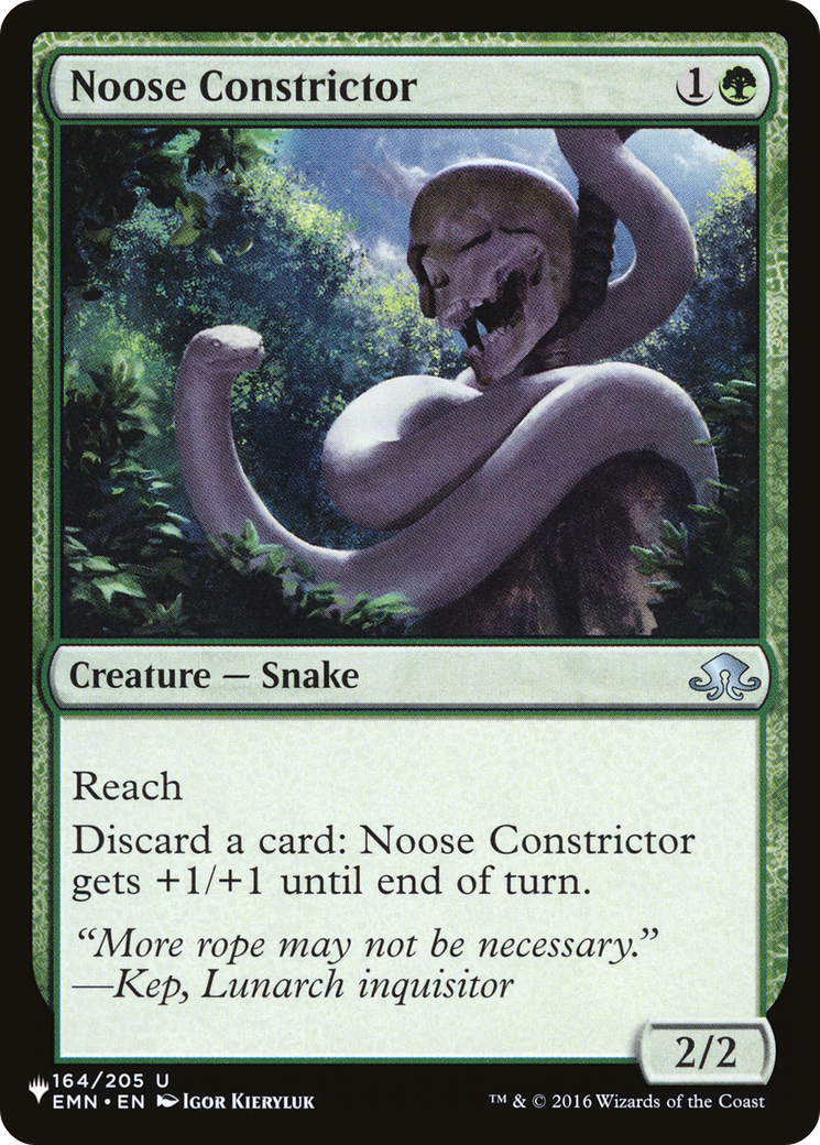 Noose Constrictor [The List] | Fandemonia Ltd