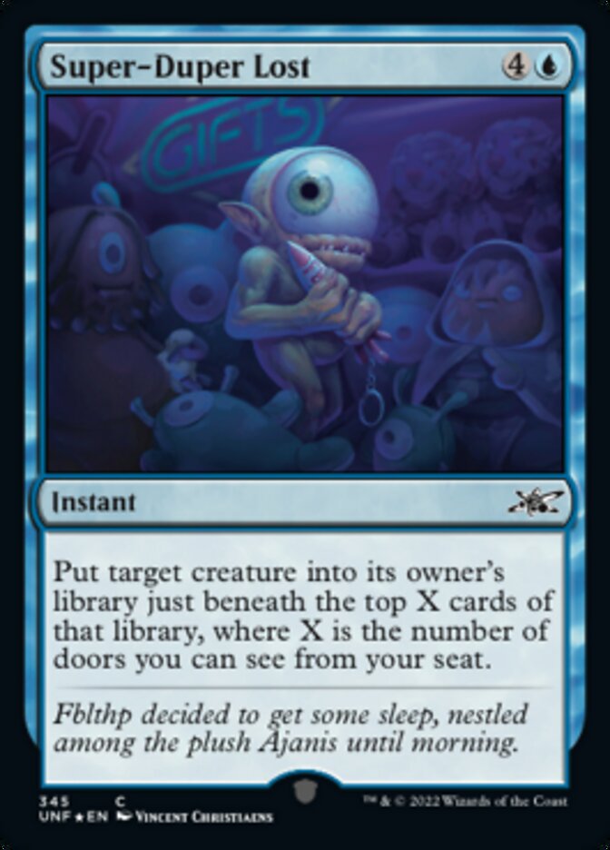 Super-Duper Lost (Galaxy Foil) [Unfinity] | Fandemonia Ltd