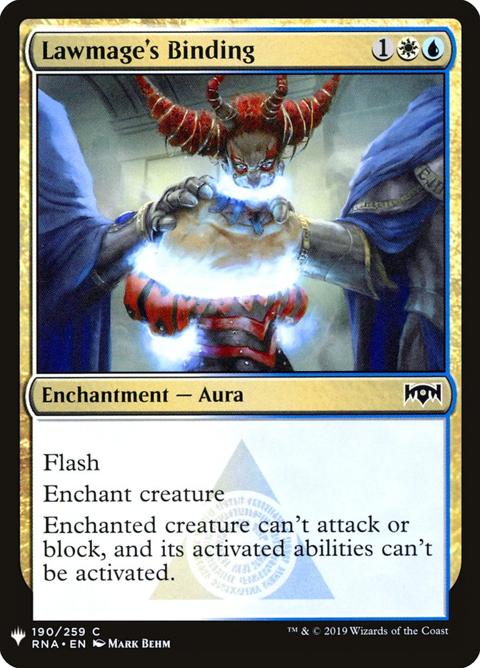 Lawmage's Binding [Mystery Booster] | Fandemonia Ltd