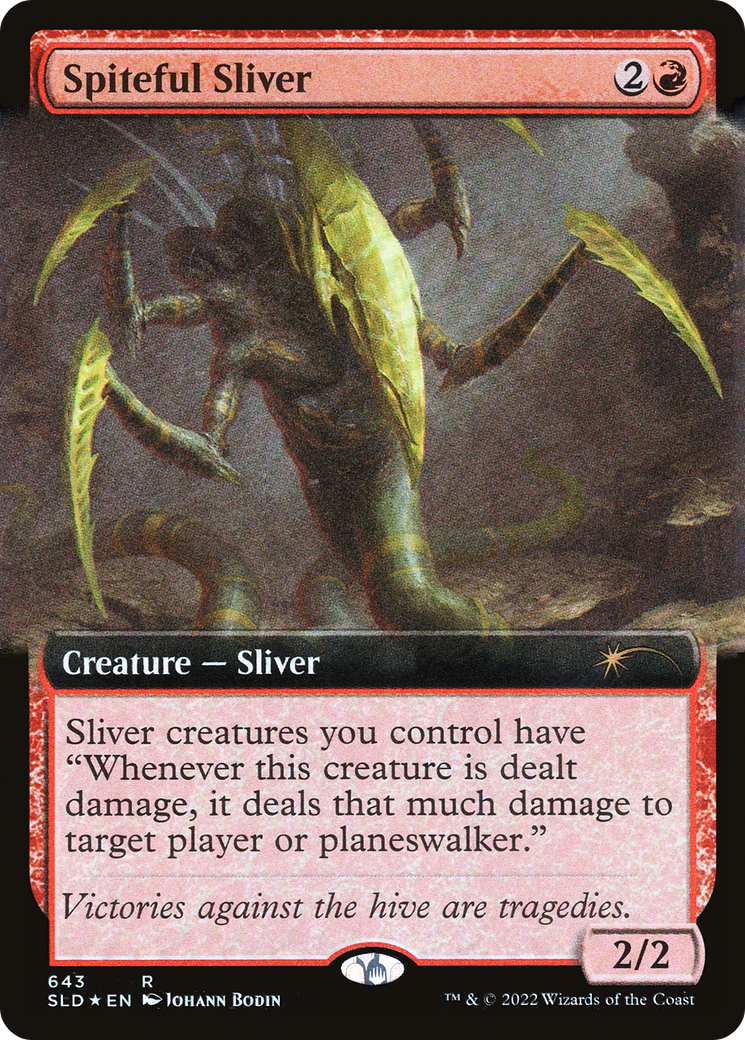 Spiteful Sliver (Extended Art) [Secret Lair Drop Promos] | Fandemonia Ltd