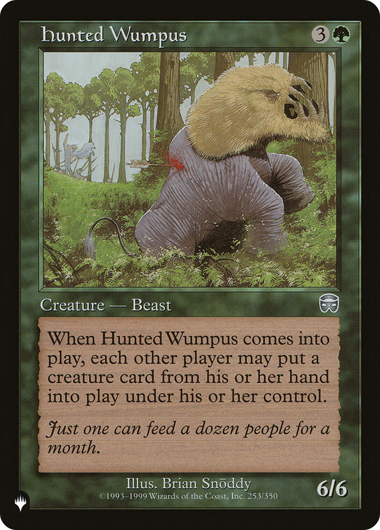 Hunted Wumpus [The List] | Fandemonia Ltd