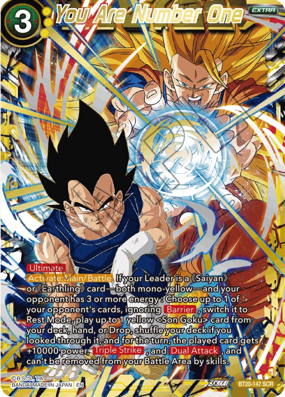 You Are Number One (Alternate Art) (BT20-147) [Power Absorbed] | Fandemonia Ltd