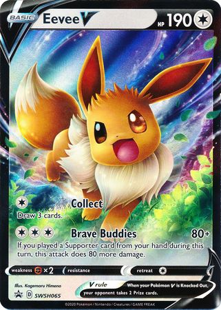Eevee V (SWSH065) [Sword & Shield: Black Star Promos] | Fandemonia Ltd