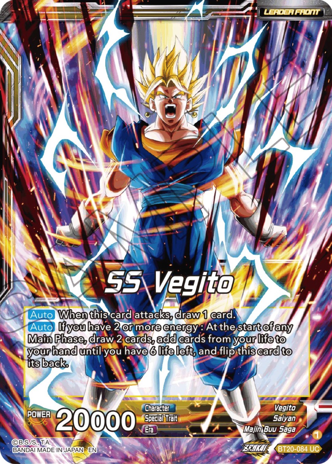 SS Vegito // Son Goku & Vegeta, Path to Victory (BT20-084) [Power Absorbed] | Fandemonia Ltd