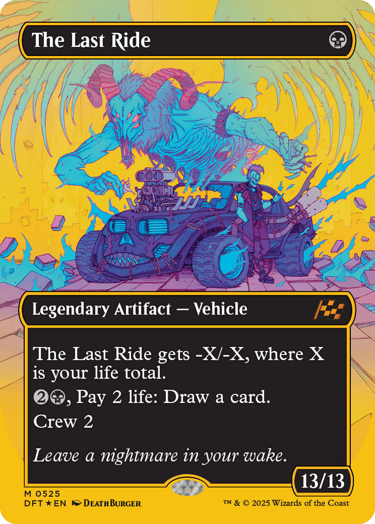 The Last Ride (Borderless) (First-Place Foil) [Aetherdrift] | Fandemonia Ltd