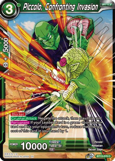 Piccolo, Confronting Invasion (BT15-076) [Saiyan Showdown] | Fandemonia Ltd
