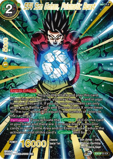 SS4 Son Gohan, Prismatic Burst (EX19-33) [Special Anniversary Set 2021] | Fandemonia Ltd