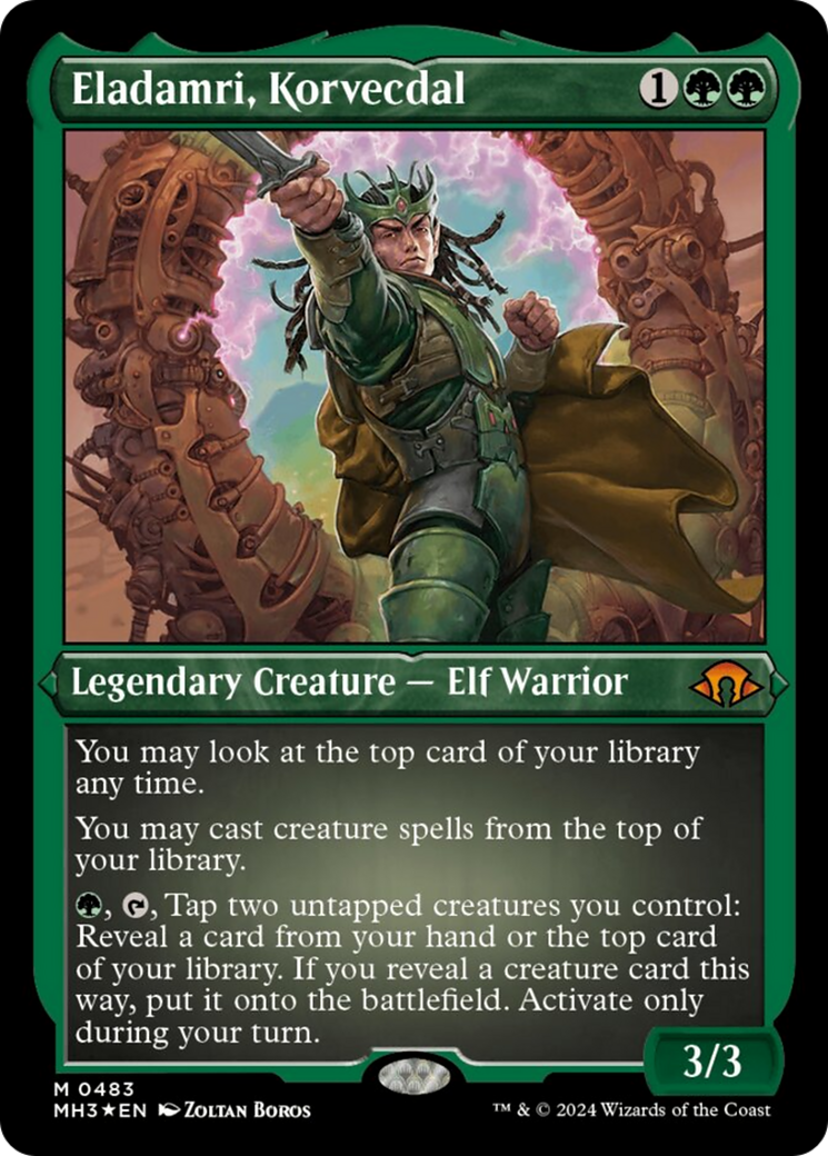 Eladamri, Korvecdal (Foil Etched) [Modern Horizons 3] | Fandemonia Ltd