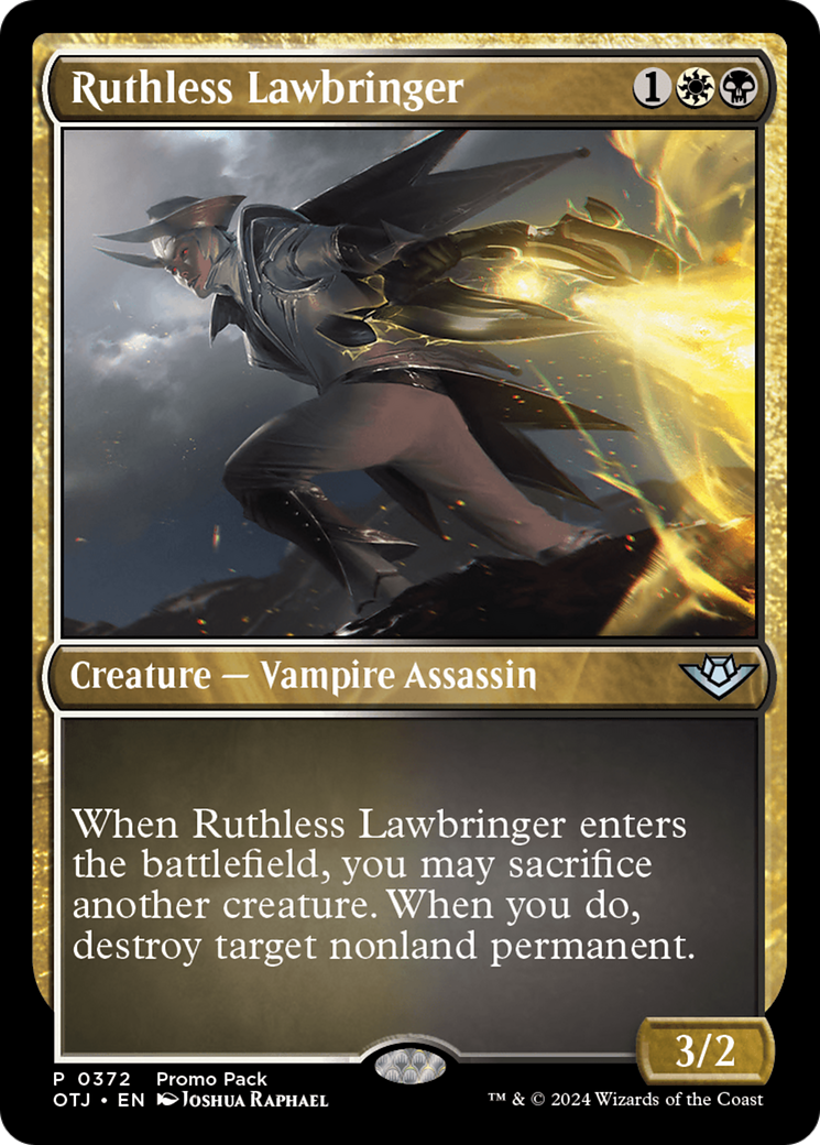 Ruthless Lawbringer (Promo Pack) [Outlaws of Thunder Junction Promos] | Fandemonia Ltd