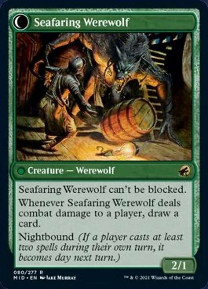 Suspicious Stowaway // Seafaring Werewolf [Innistrad: Midnight Hunt] | Fandemonia Ltd