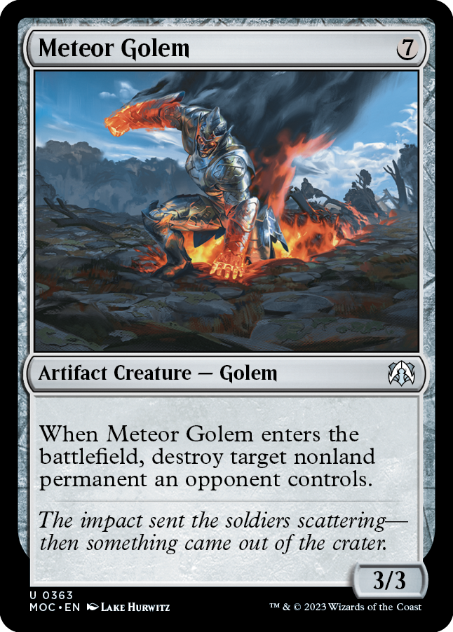 Meteor Golem [March of the Machine Commander] | Fandemonia Ltd