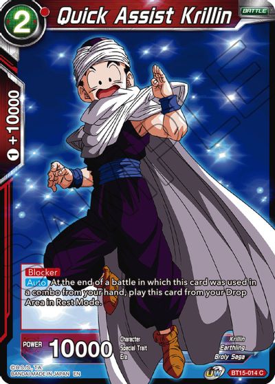 Quick Assist Krillin (BT15-014) [Saiyan Showdown] | Fandemonia Ltd