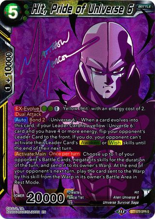 Hit, Pride of Universe 6 (SPR Signature) (BT7-079) [Assault of the Saiyans] | Fandemonia Ltd