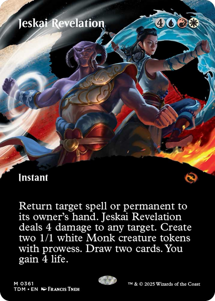 Jeskai Revelation (Borderless) [Tarkir: Dragonstorm] | Fandemonia Ltd