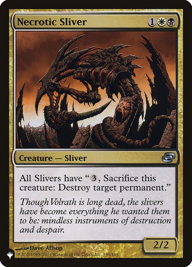 Necrotic Sliver [The List] | Fandemonia Ltd