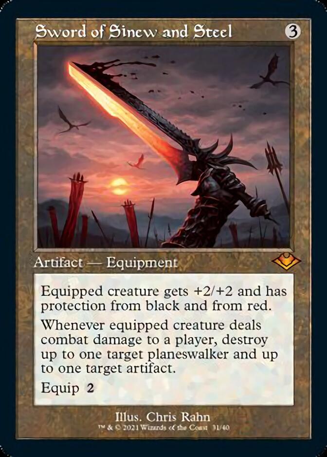 Sword of Sinew and Steel (Retro) [Modern Horizons] | Fandemonia Ltd