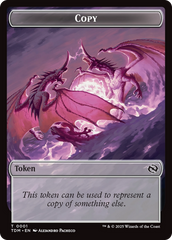 Copy // Dragon (0014) Double-Sided Token [Tarkir: Dragonstorm Commander Tokens] | Fandemonia Ltd