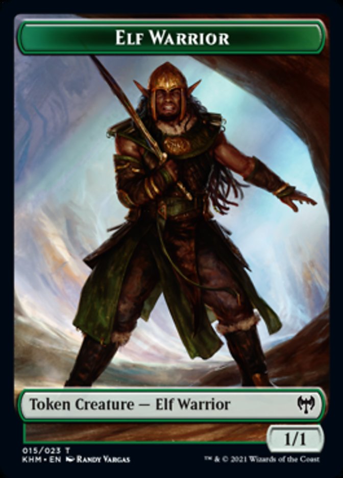 Elf Warrior Token [Kaldheim Tokens] | Fandemonia Ltd