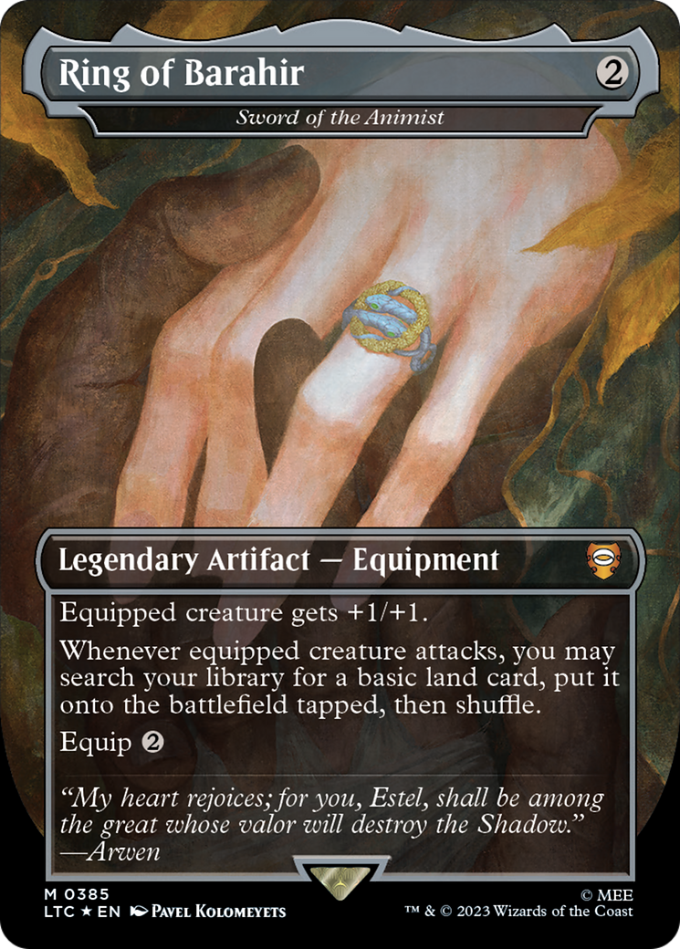 Ring of Barahir - Sword of the Animist (Surge Foil Realms and Relics) [The Lord of the Rings: Tales of Middle-Earth Commander] | Fandemonia Ltd