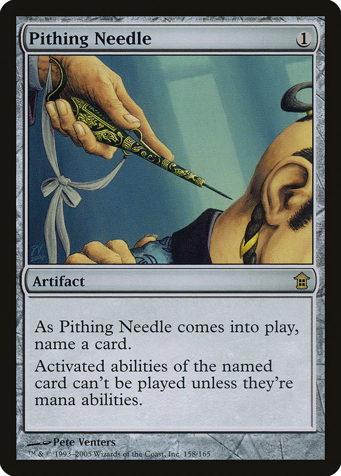 Pithing Needle [Saviors of Kamigawa] | Fandemonia Ltd