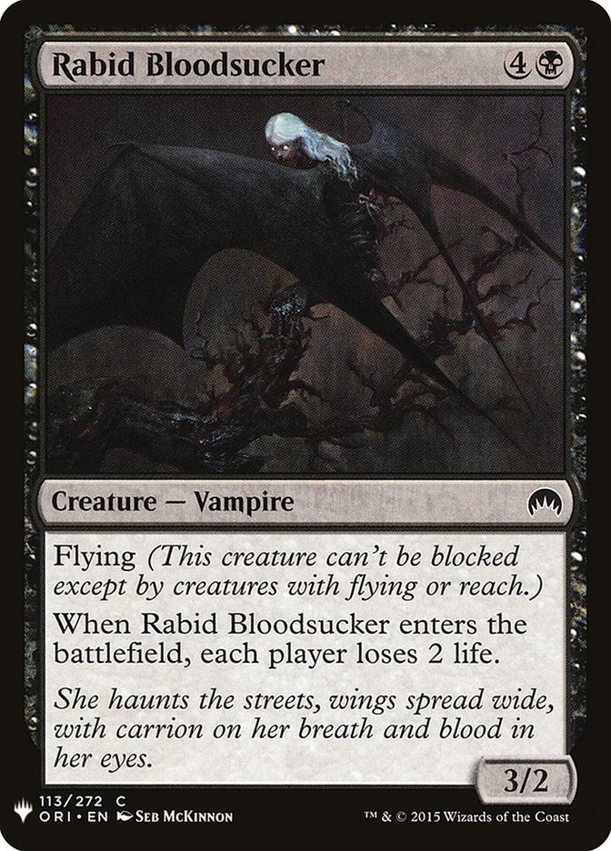 Rabid Bloodsucker [Mystery Booster] | Fandemonia Ltd