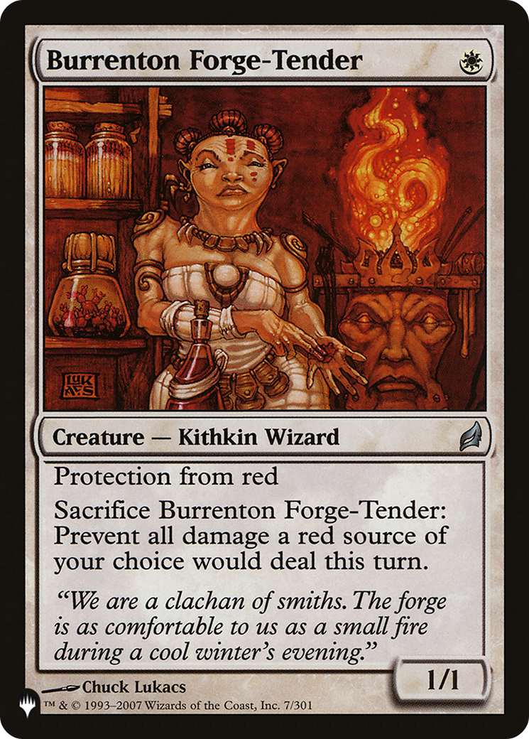 Burrenton Forge-Tender [The List] | Fandemonia Ltd