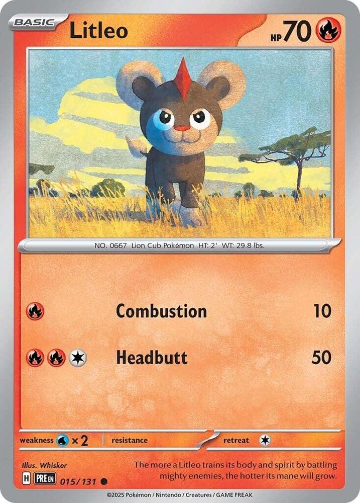 Litleo (015/131) [Scarlet & Violet: Prismatic Evolutions] | Fandemonia Ltd