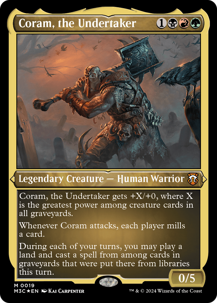 Coram, the Undertaker (Foil Etched) [Modern Horizons 3 Commander] | Fandemonia Ltd