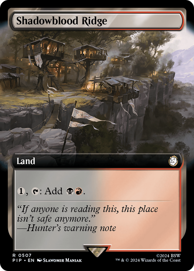 Shadowblood Ridge (Extended Art) [Fallout] | Fandemonia Ltd