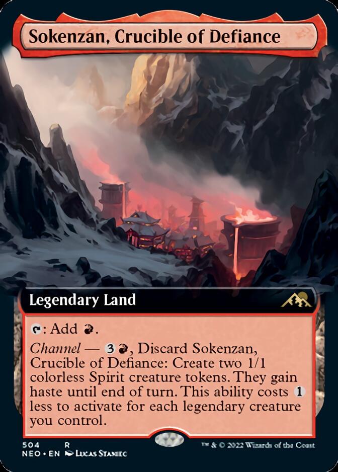Sokenzan, Crucible of Defiance (Extended Art) [Kamigawa: Neon Dynasty] | Fandemonia Ltd