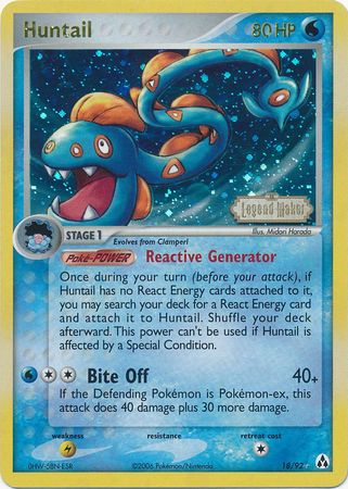 Huntail (18/92) (Stamped) [EX: Legend Maker] | Fandemonia Ltd