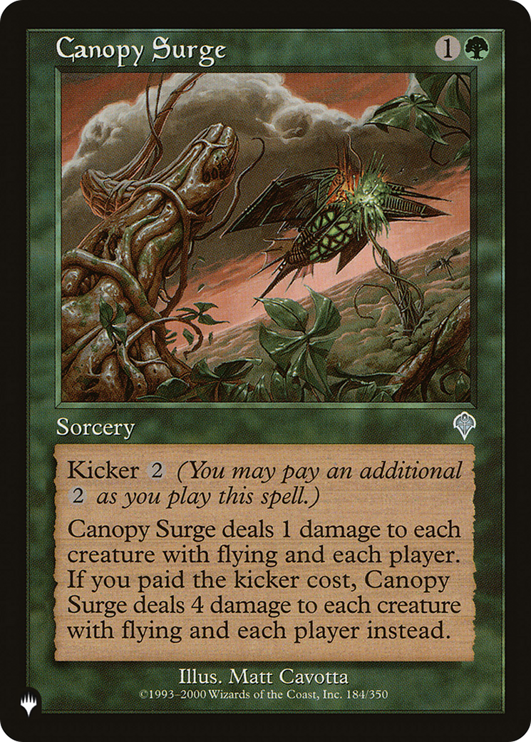 Canopy Surge [The List] | Fandemonia Ltd