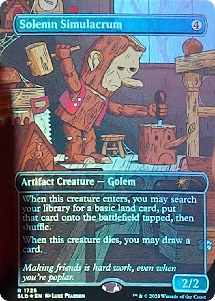Solemn Simulacrum (1725) (Rainbow Foil) [Secret Lair Drop Series] | Fandemonia Ltd