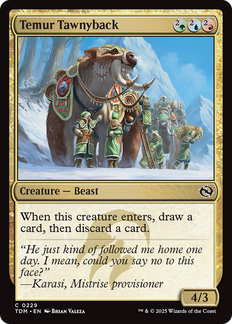 Temur Tawnyback [Tarkir: Dragonstorm] | Fandemonia Ltd