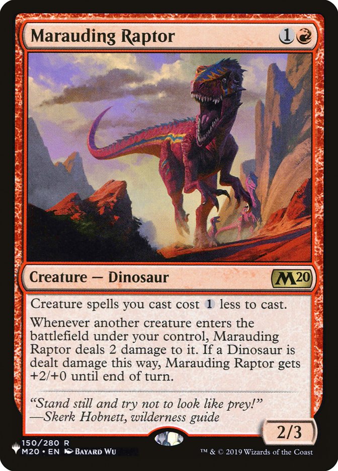 Marauding Raptor [The List] | Fandemonia Ltd