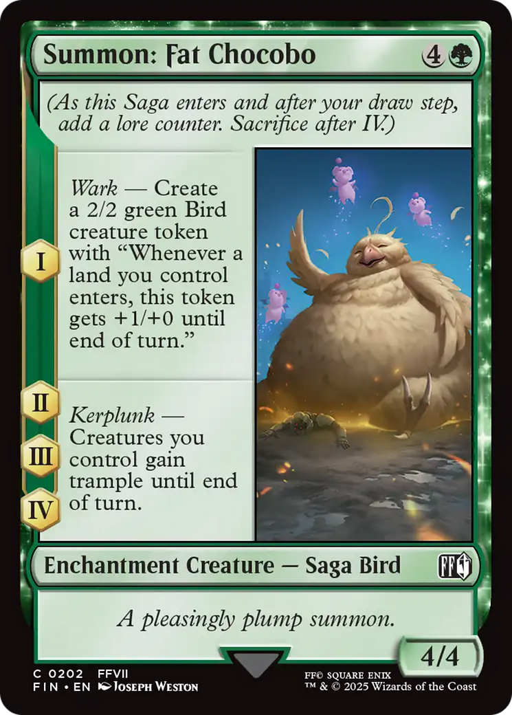 Summon: Fat Chocobo [FINAL FANTASY] | Fandemonia Ltd
